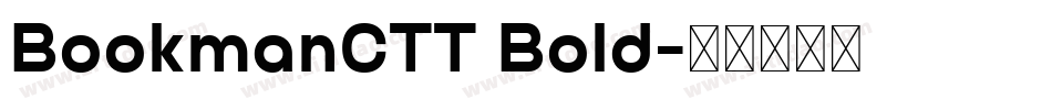 BookmanCTT Bold字体转换
